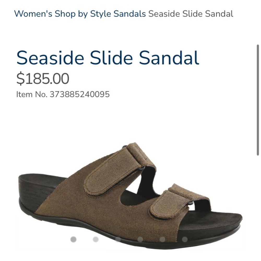 SAS Brown Seaside Slide Sandal